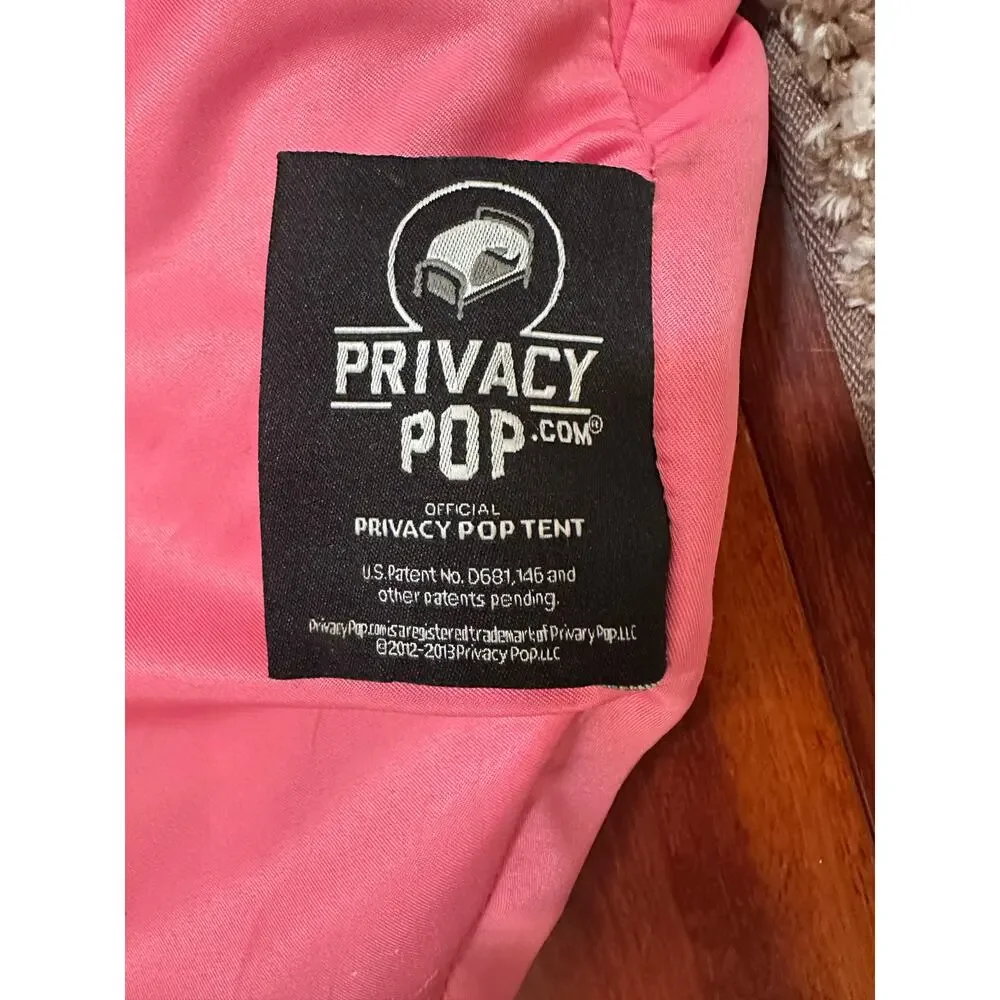 PRIVACY POP Portable Twin Privacy Pod in Pink Easy set-up for traveling